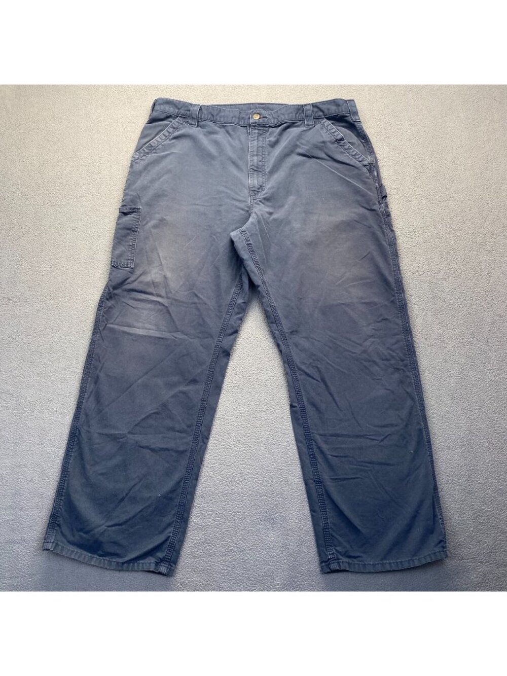 Carhartt  Mens Size 42X32 Blue Pants,Workwear,Original Fit